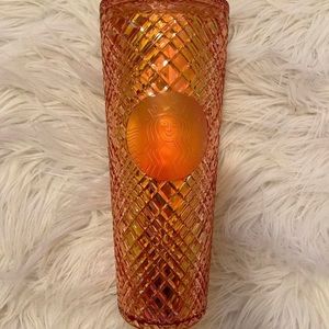NEW Pink Jewel Starbucks Winter 2021 Tumbler 24 oz